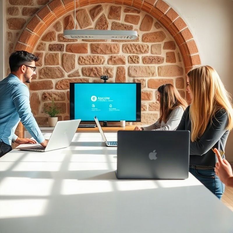 Onboarding sesija tri profesionalca za konferencijskim stolom